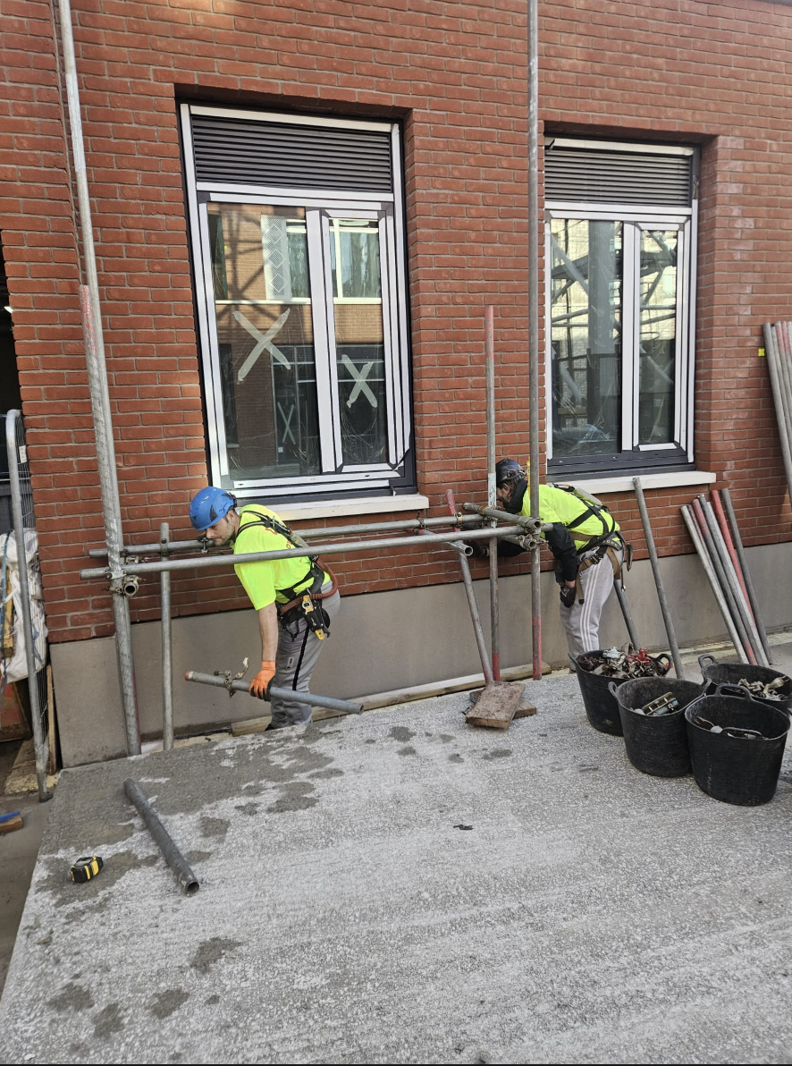 Site and new build scaffolding project London
